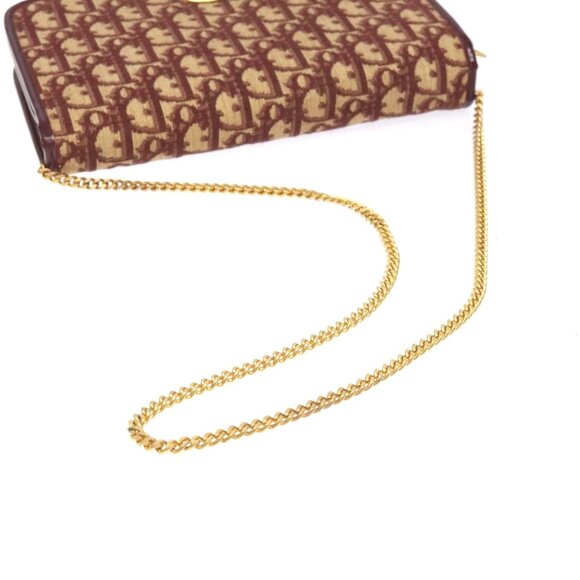 Christian Dior Trotter Canvas Chain Shoulder Bag - Picture 8 of 16